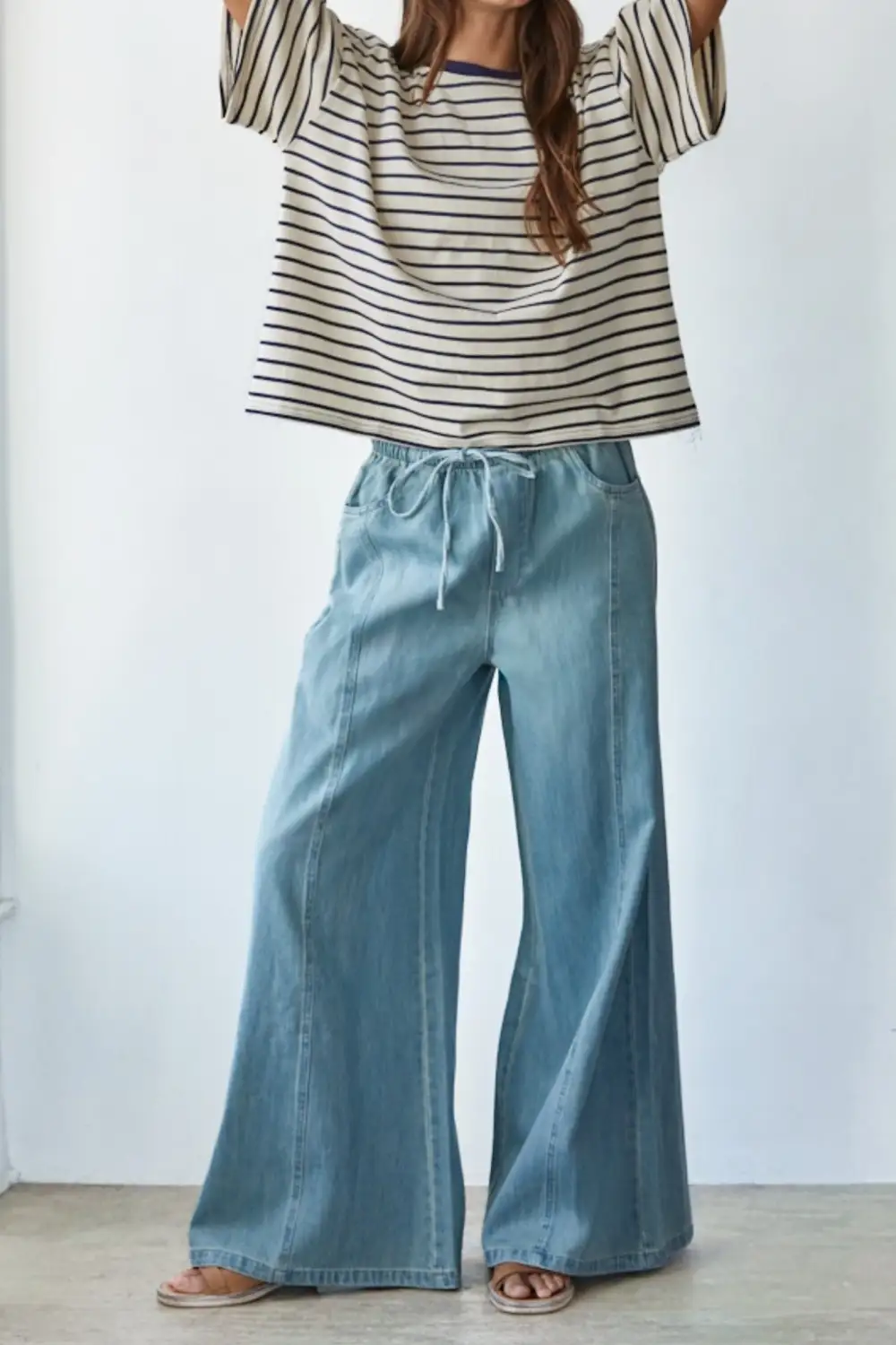 Denim Wide Leg Jeans