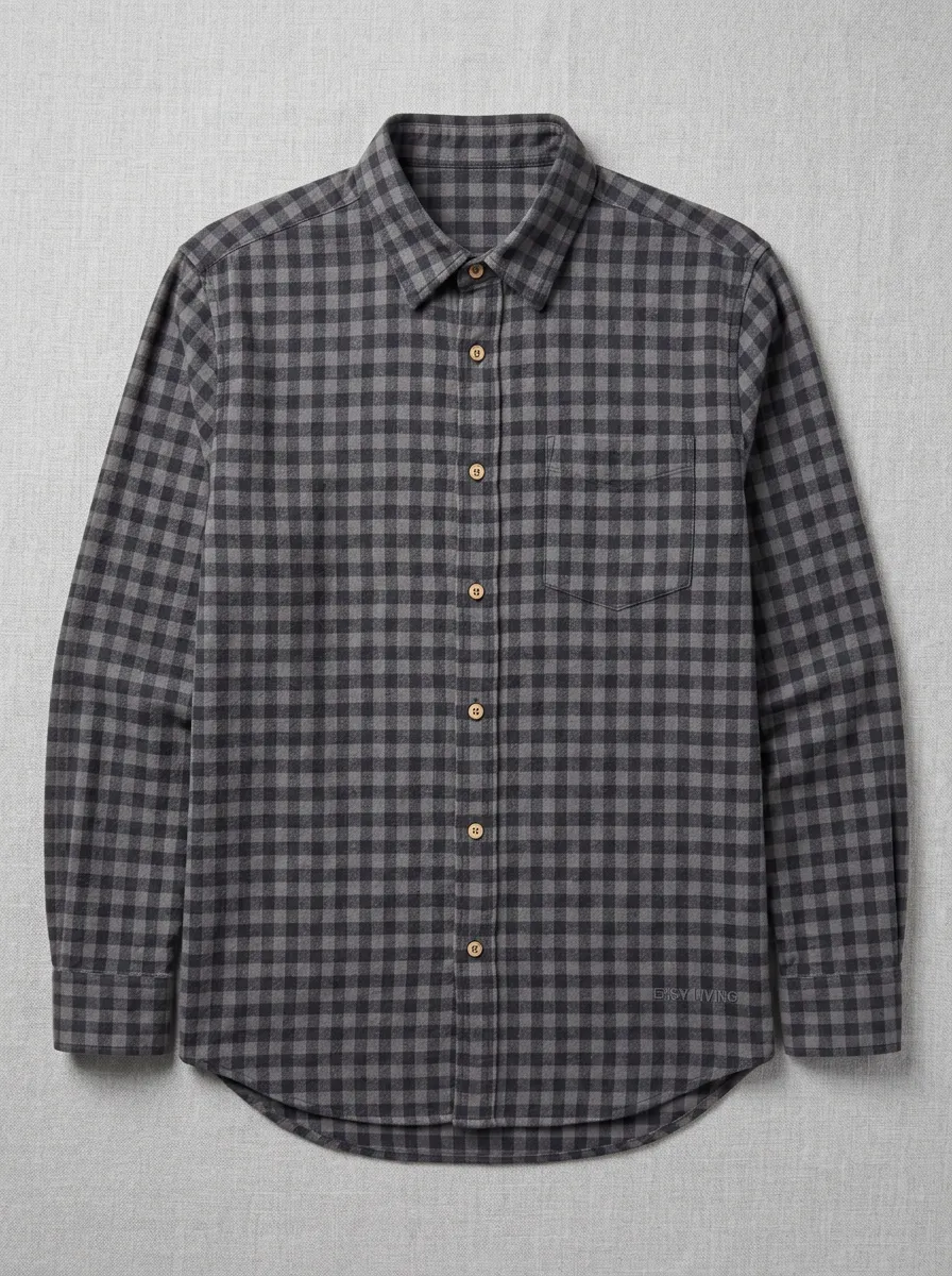 Clean-Line Long-Sleeve Men's Long-Sleeve Shirt