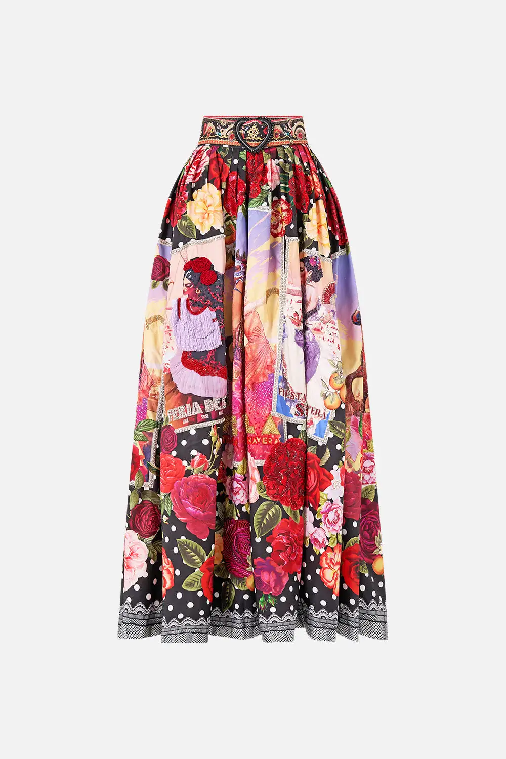 Belted Maxi Skirt