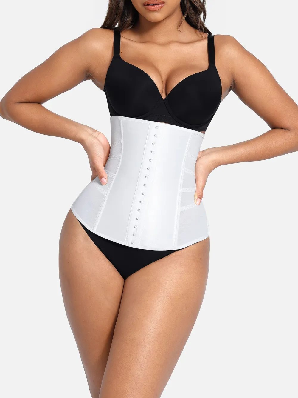 Mesh Panel Structured Waist Trainer