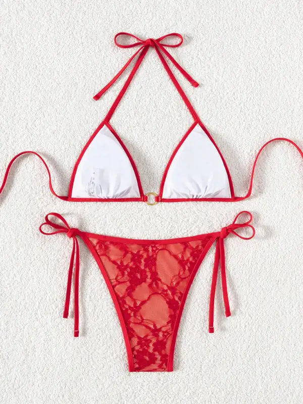 Pull On Raw Hem Swim Set