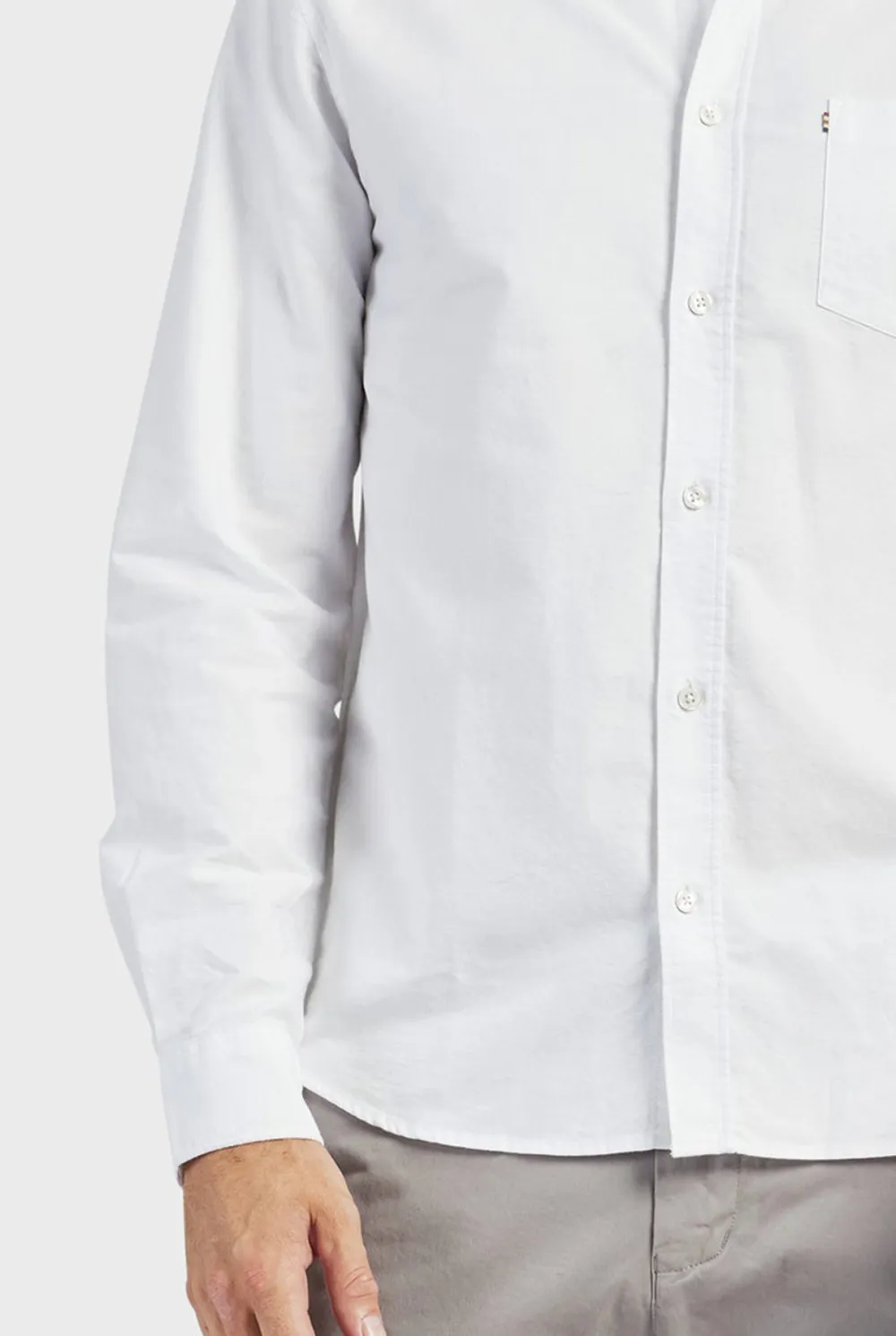 Solid Cotton Long Sleeve Shirt