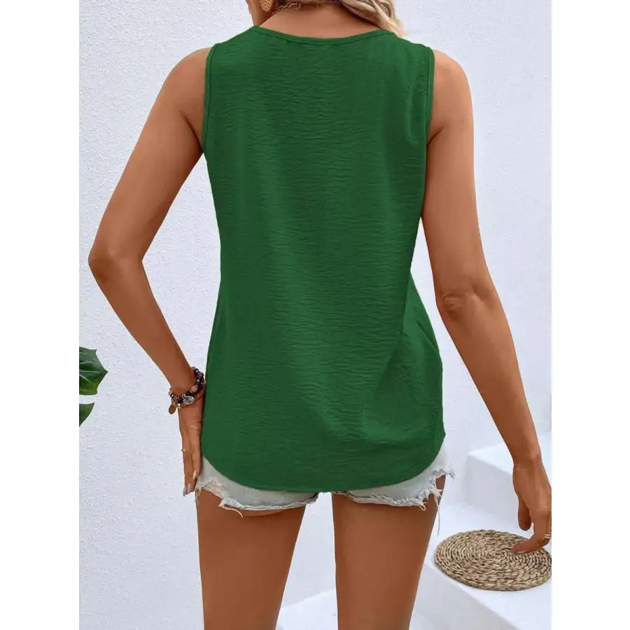 Solid Color V Neck Tank