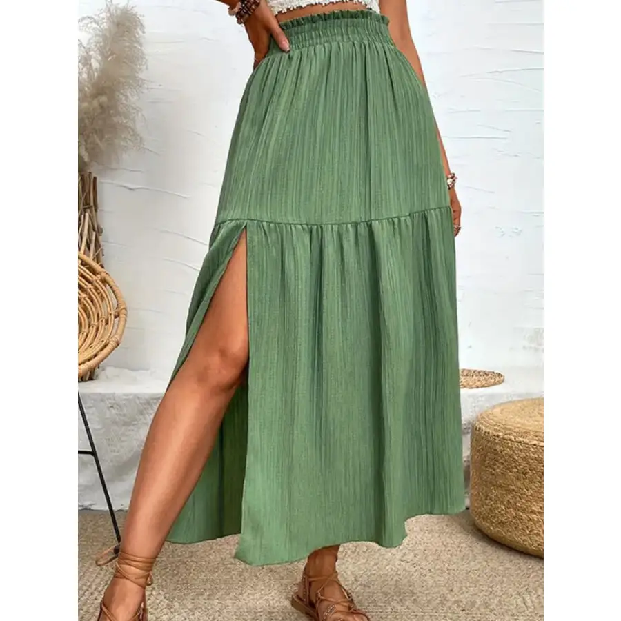 Frill Slit Skirt