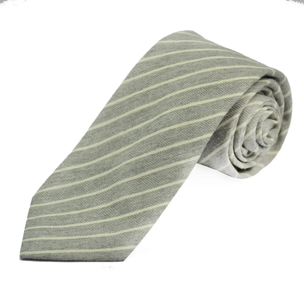 Modern Striped Men's Necktie Accessory Set