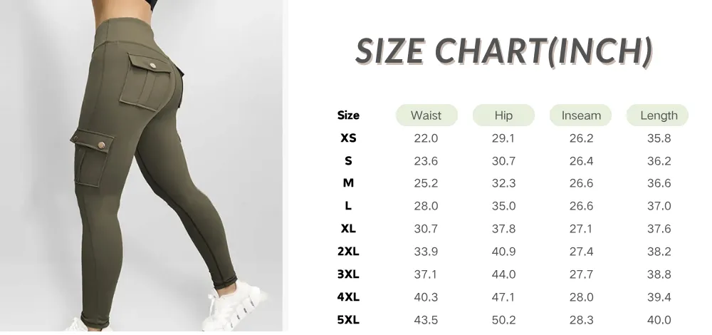 Women‘s Butt Lifting Leggings with Flap Pockets High Waist