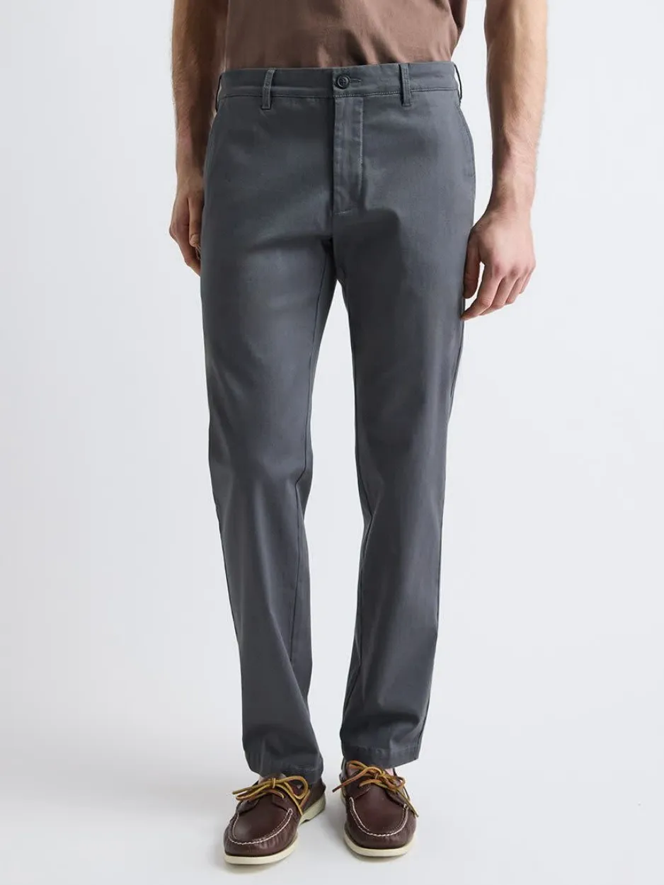 Gray Commuting Style Slim-Fit Super-Stretch Pant