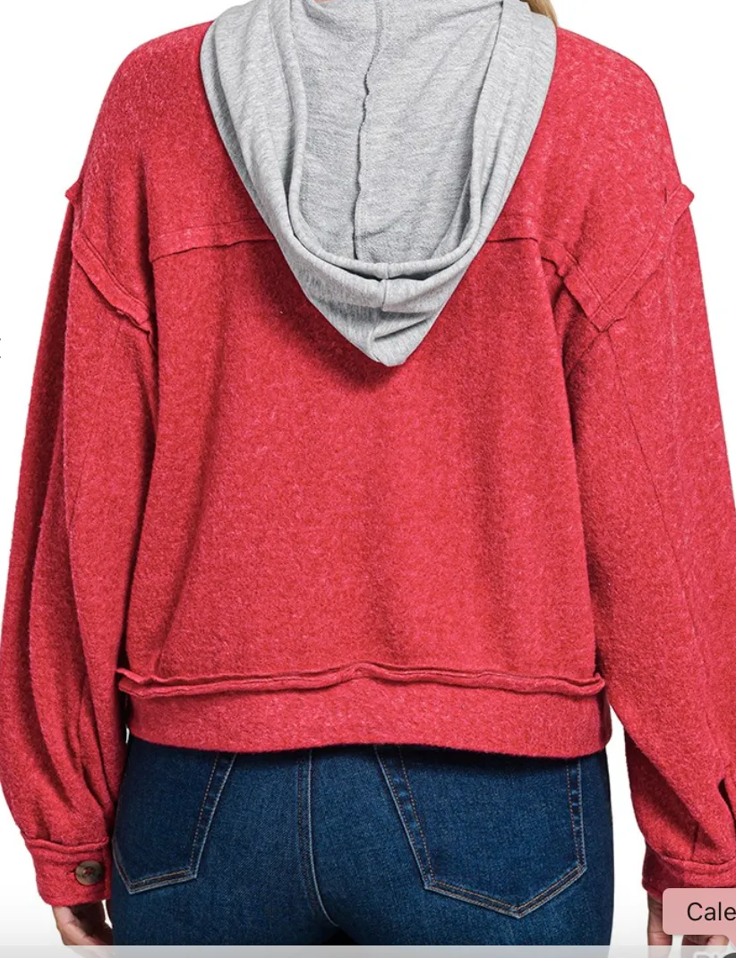 Soft Knit Jacket Hoodie