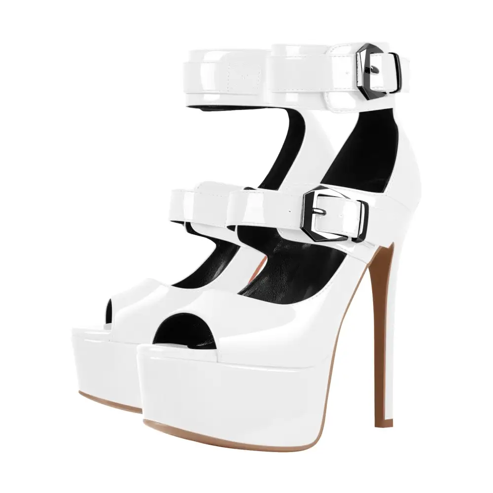 Peep Toe Platform Stiletto Sandals