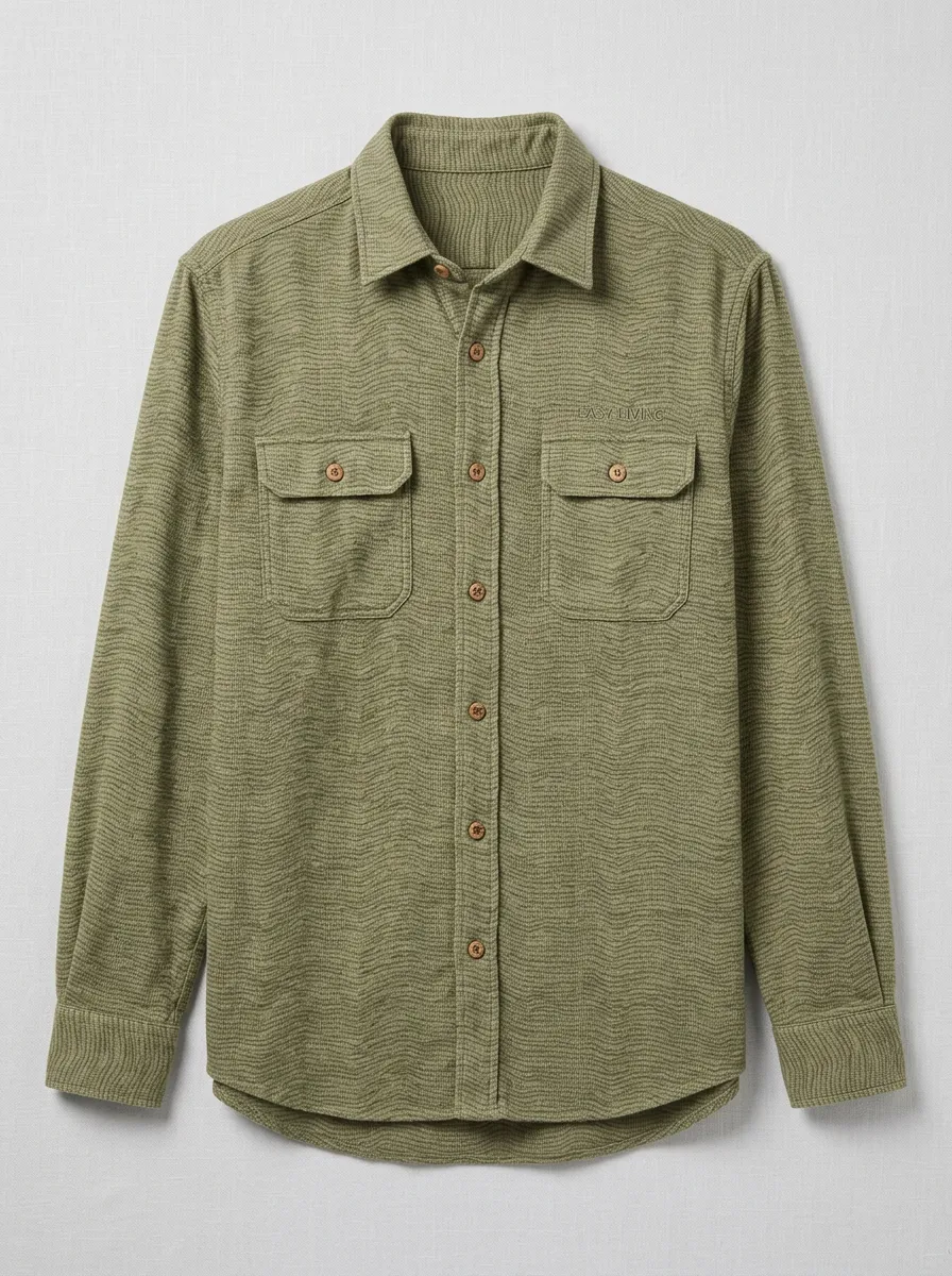 Relaxed Long-Sleeve Men's Long-Sleeve Shirt