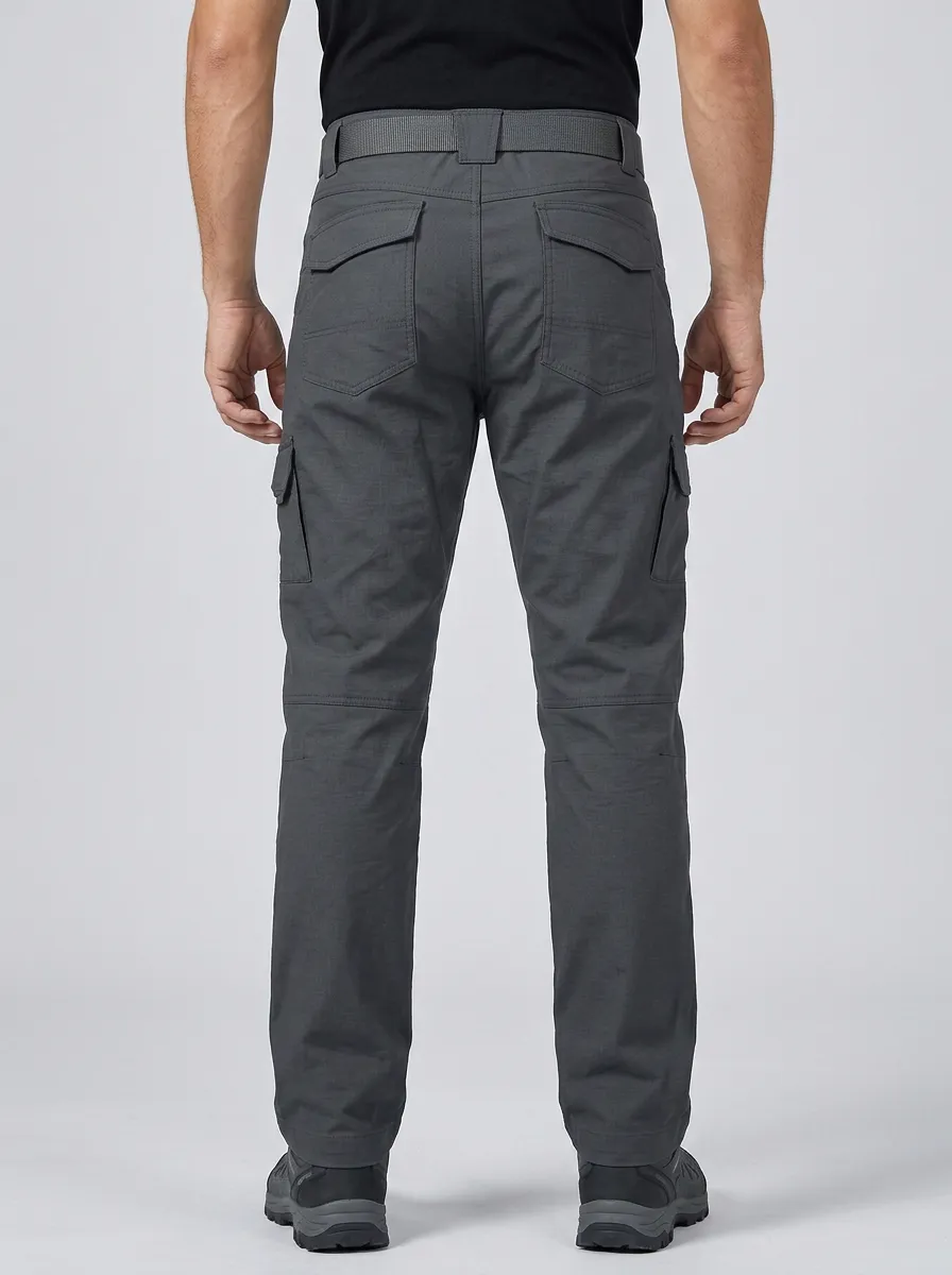 Outdoor-Ready Zipper Pocket Outdoor Look Men's Work Pants