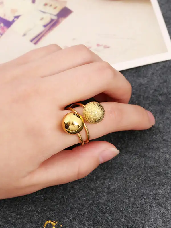 Casual Adjustable Geometric Ring