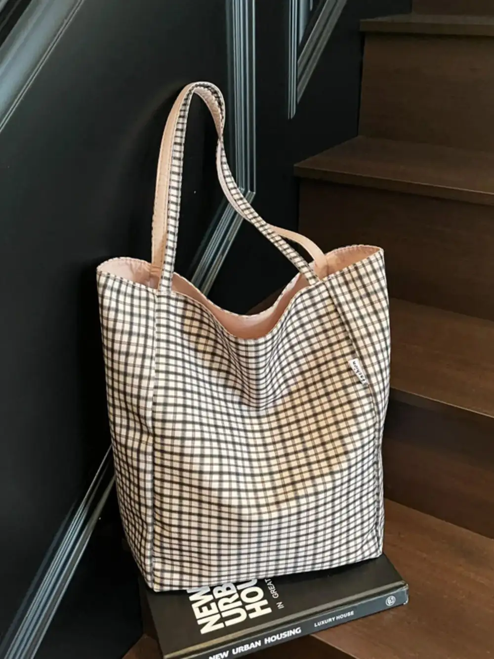 Plaid Tote Bag