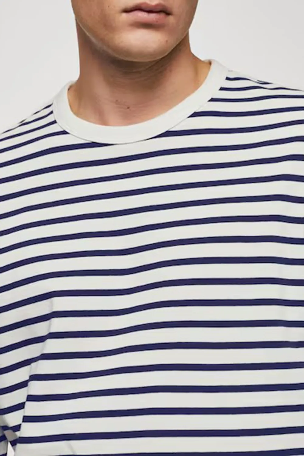 Striped Cotton Long Sleeves T-Shirt