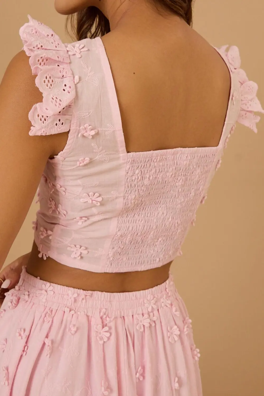 Blush Embroidered Top