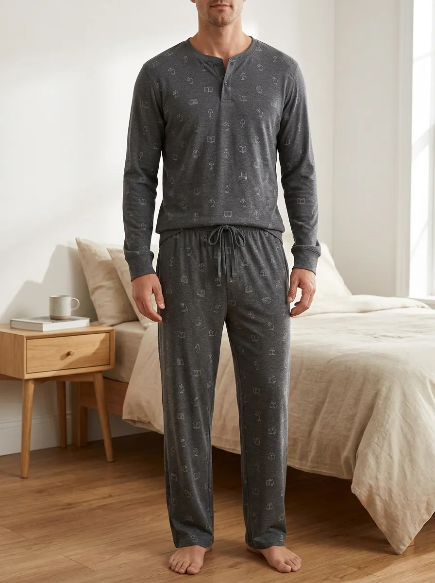 Refined Profile Classic Men's Pajama Set