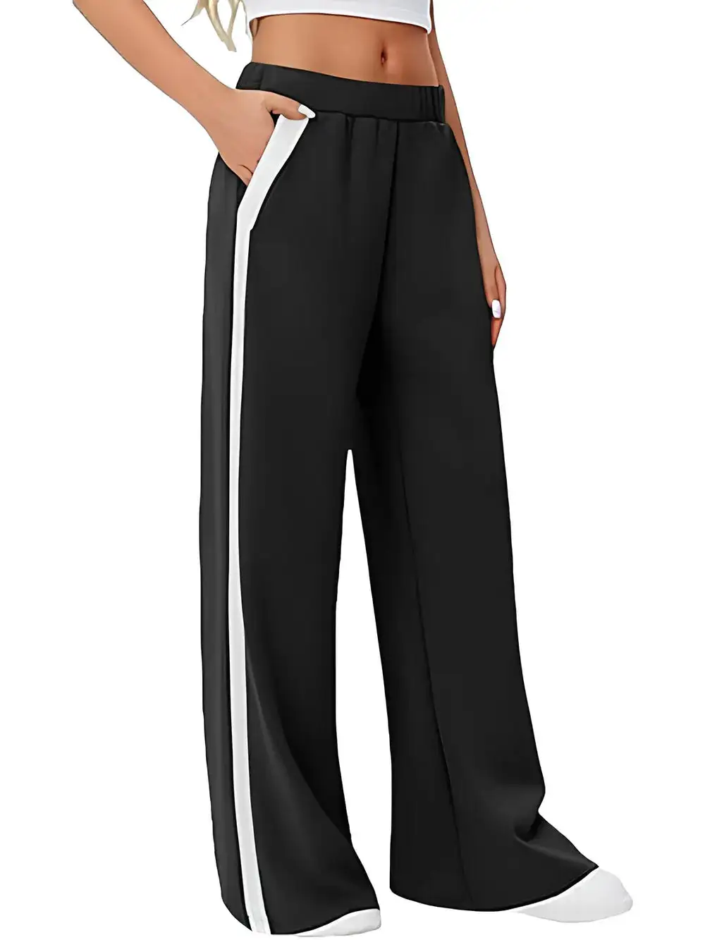 Wide Leg Striped Pants