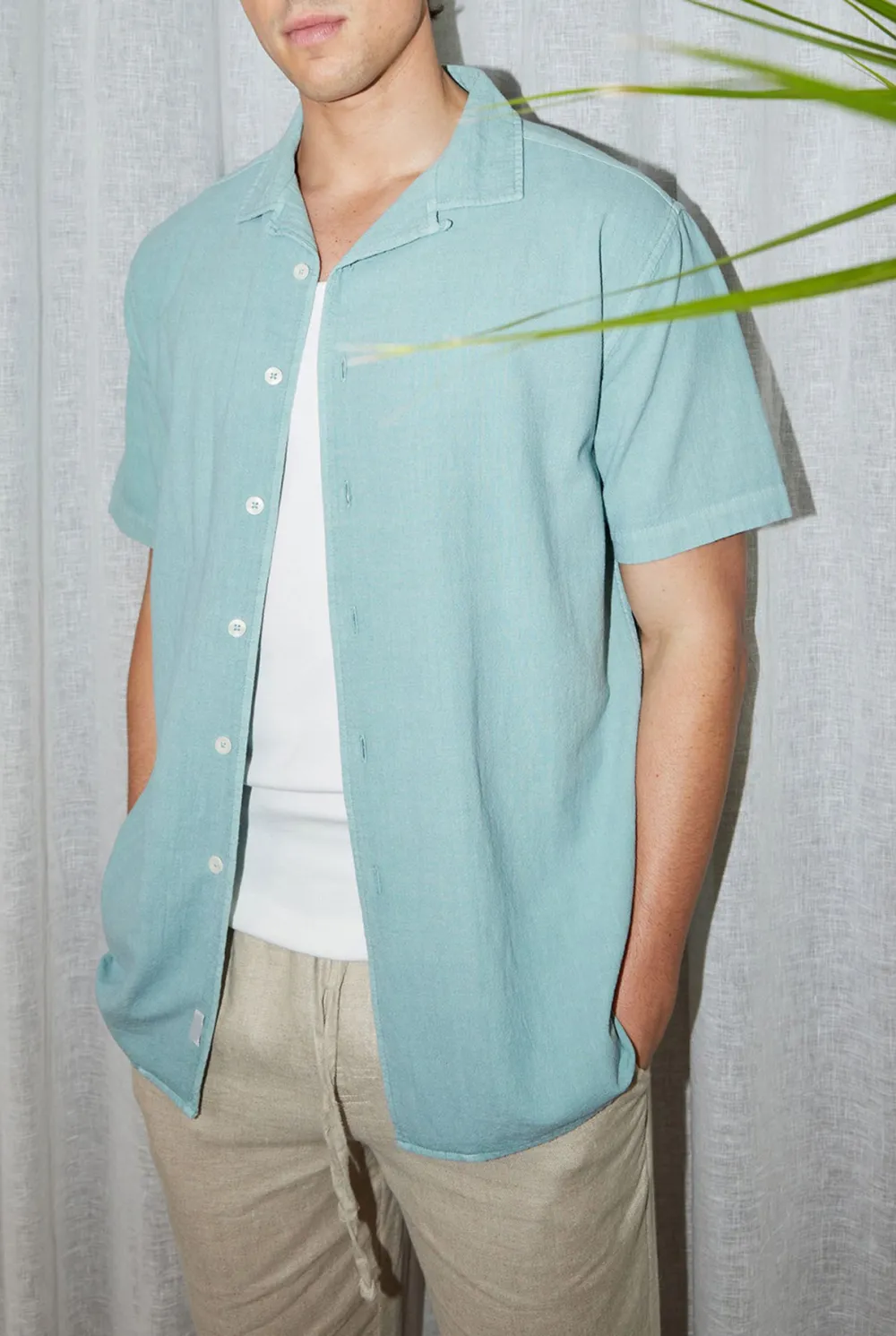 Jed Short Sleeve Shirt-Light dutch blue