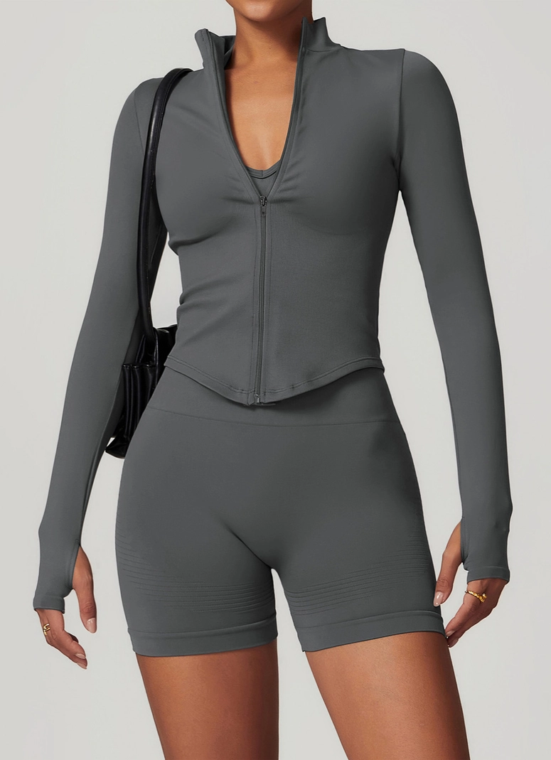 Zip Up Active Jacket Set