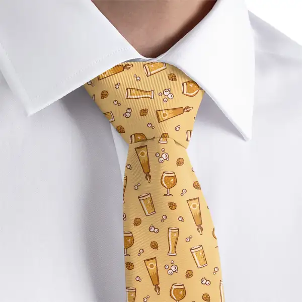 Beer Pattern Necktie