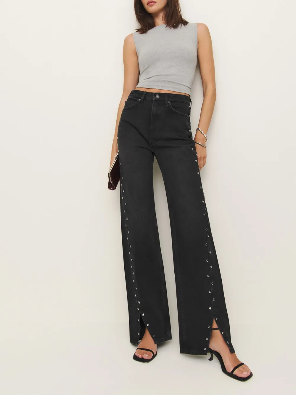 Leopard Print Wide Leg Jeans