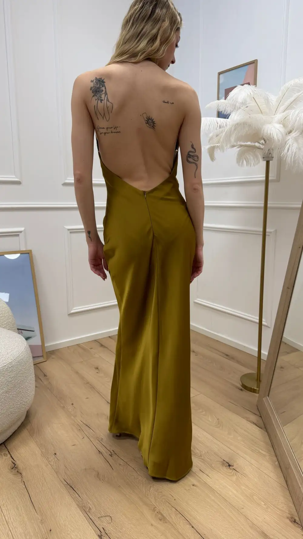 Lantern Easy Drape Maxi Dress