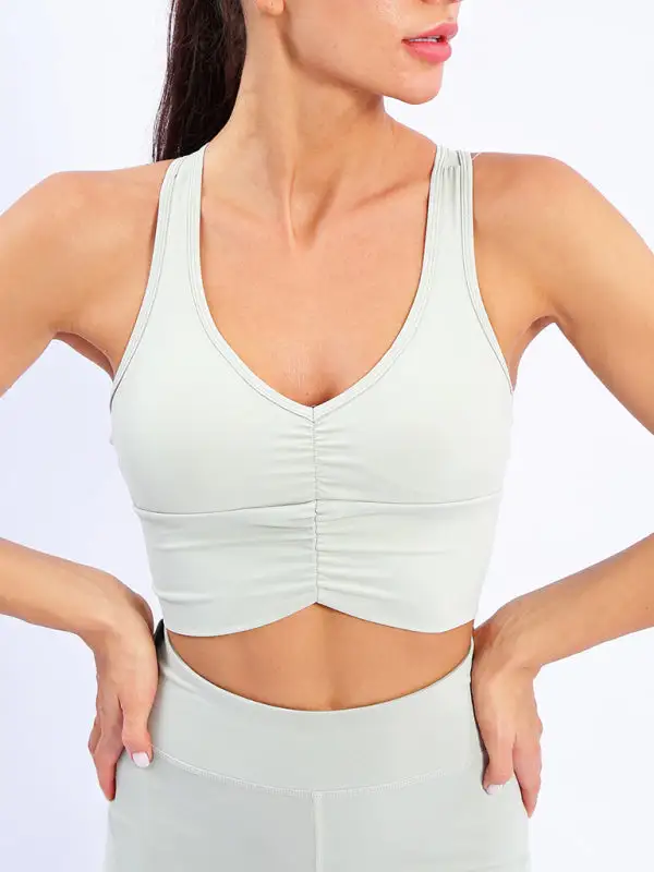 Refined V-Neck Sports Bra