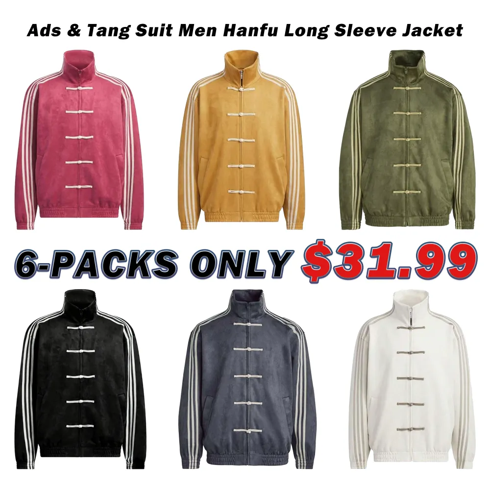 Ads & Tang Suit Men & Women Hanfu Chinese Traditional Clothes Long Sleeve Jacket