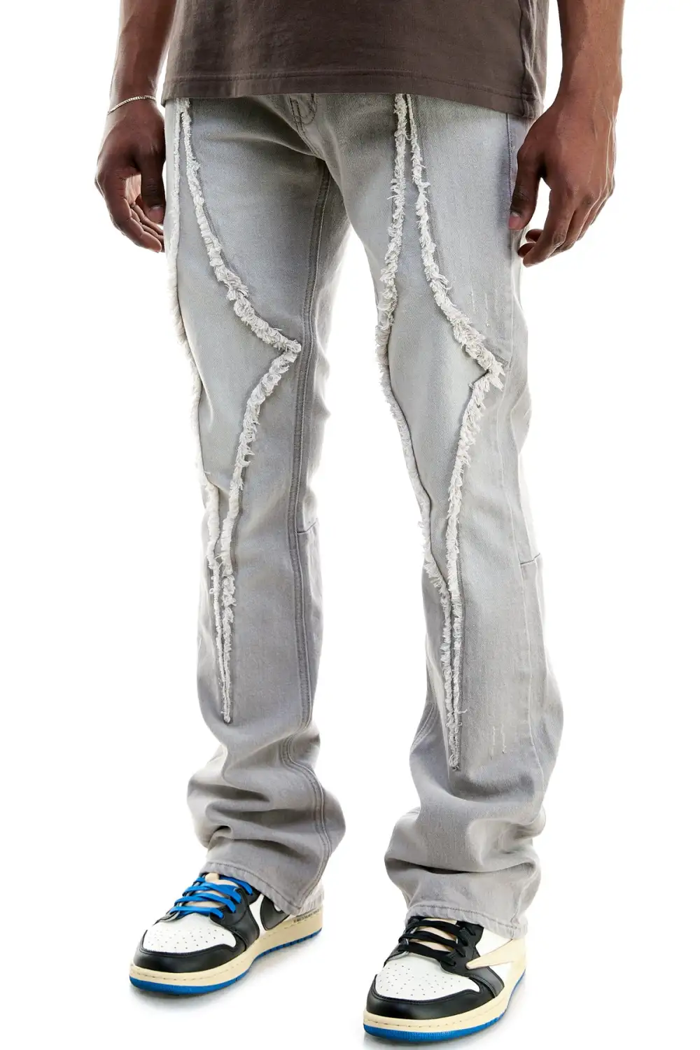 Men's Flare Skinny Stacked Jeans