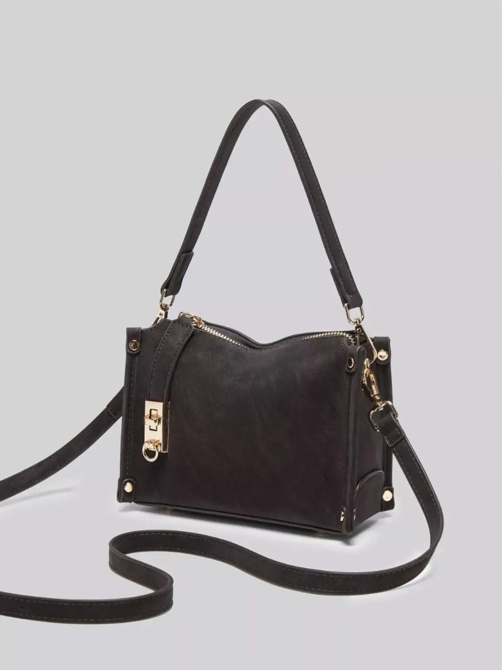 PU Leather Crossbody Bag with Adjustable Strap
