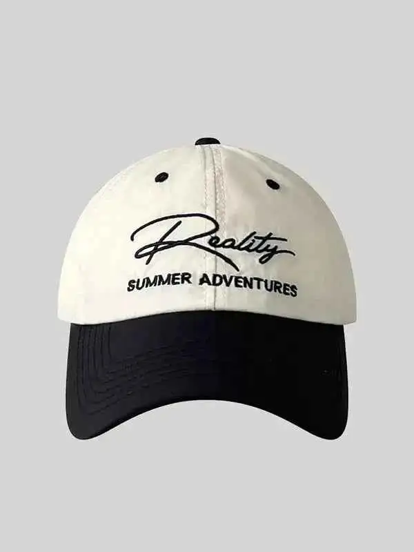 Letter Embroidered Adjustable Hat