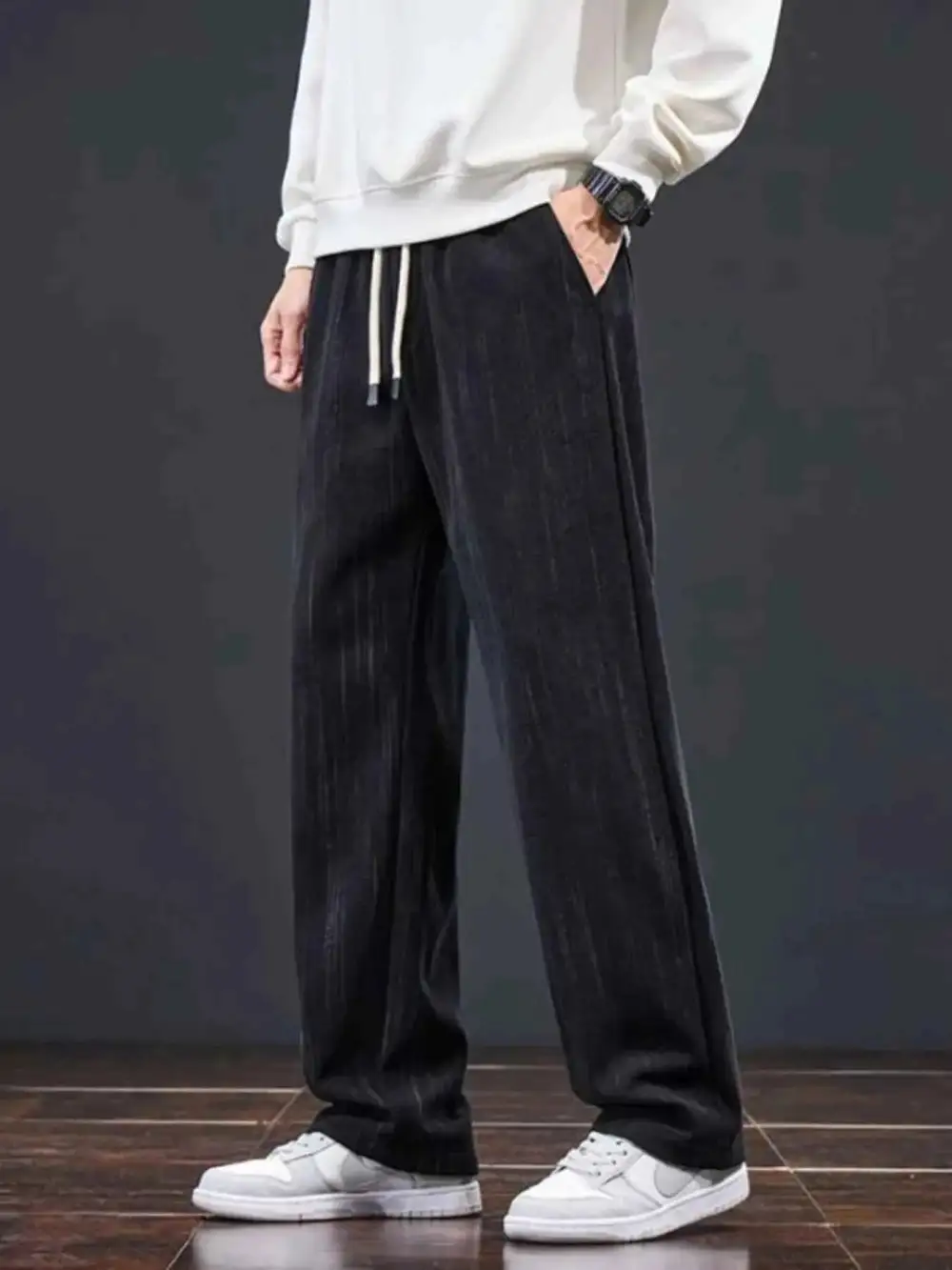 Drawstring Wide Leg Pants