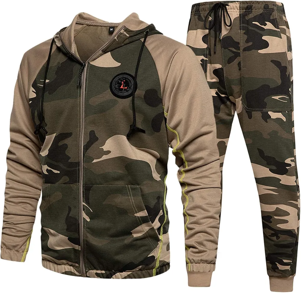 Casual Comfy Camo Suits for Men