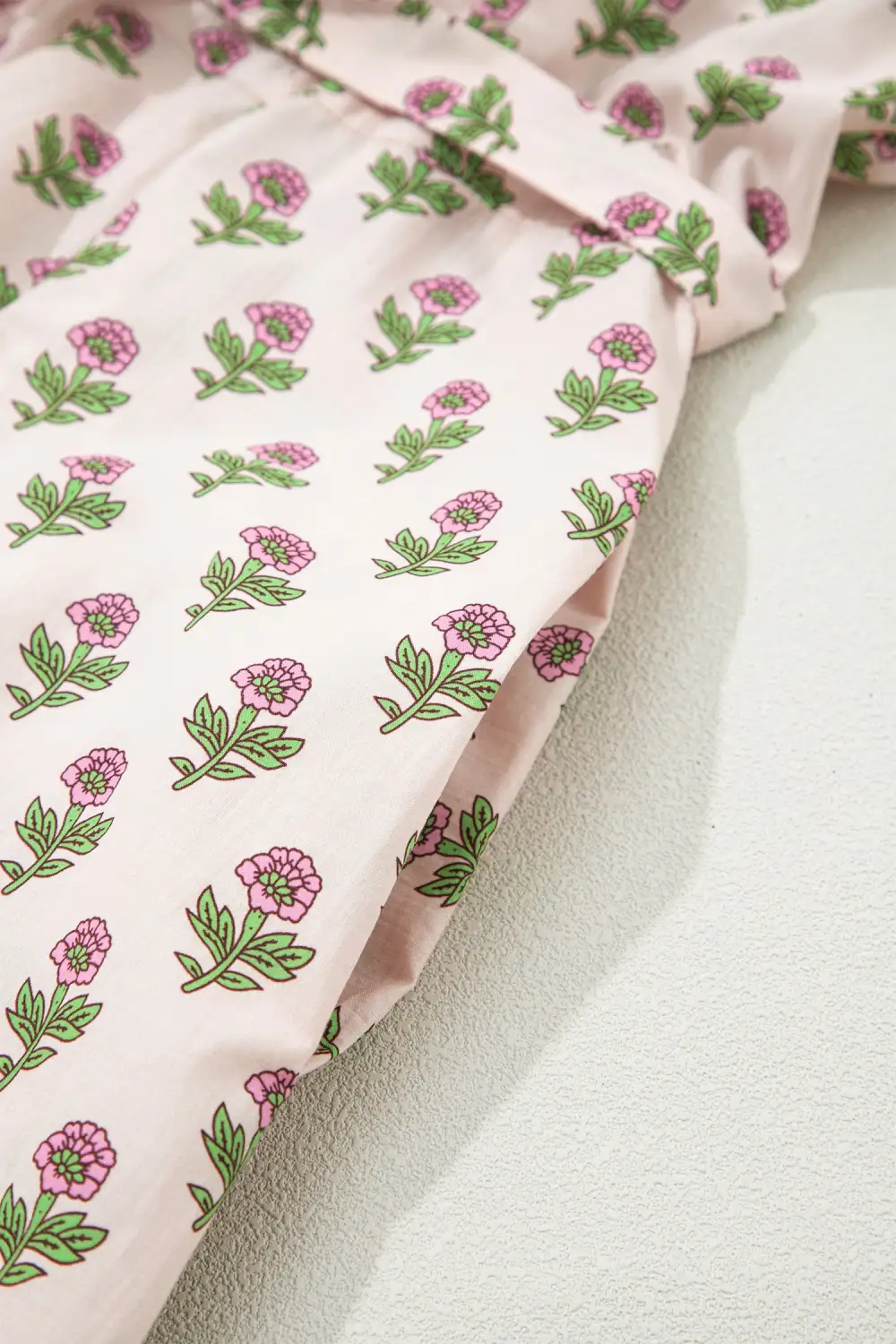 Comfort Fit Floral Printed V Neck Dress