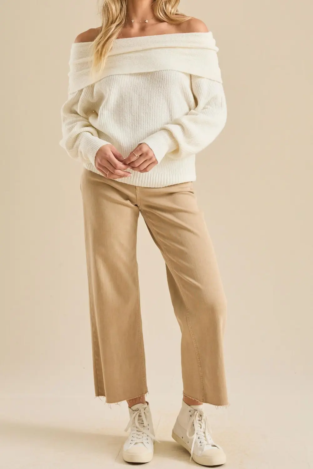 Oversized Off Shoulder Sweater