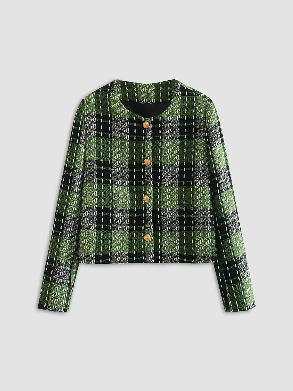 Emerald Flames Tweed Blazer