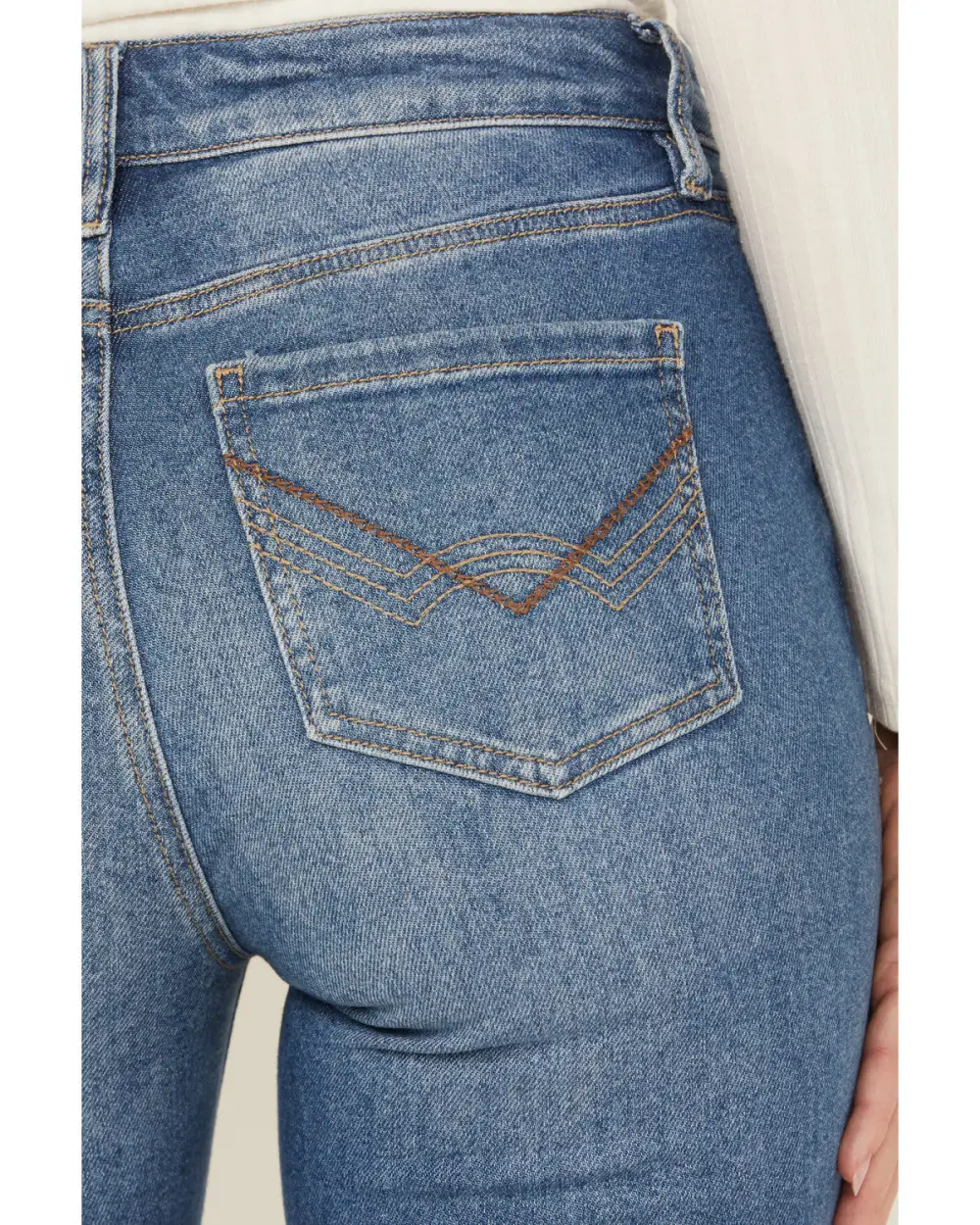 High Rise Bootcut Stretch Denim Jeans