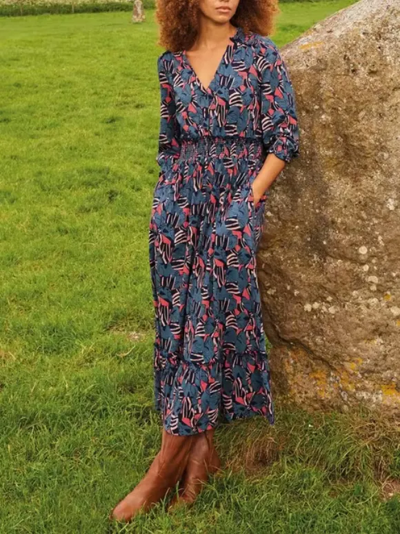 Shirred Jersey Dress