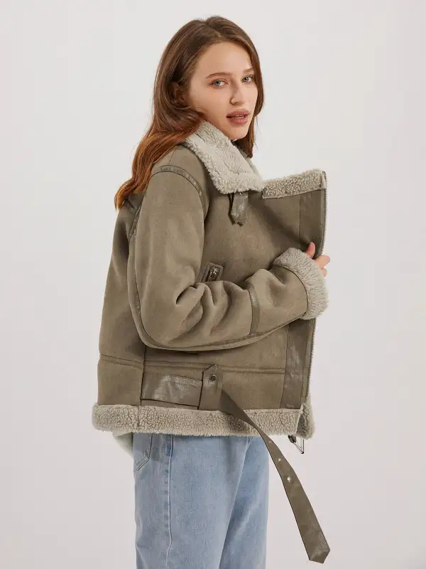 Teddybear Shearling Leather Jacket