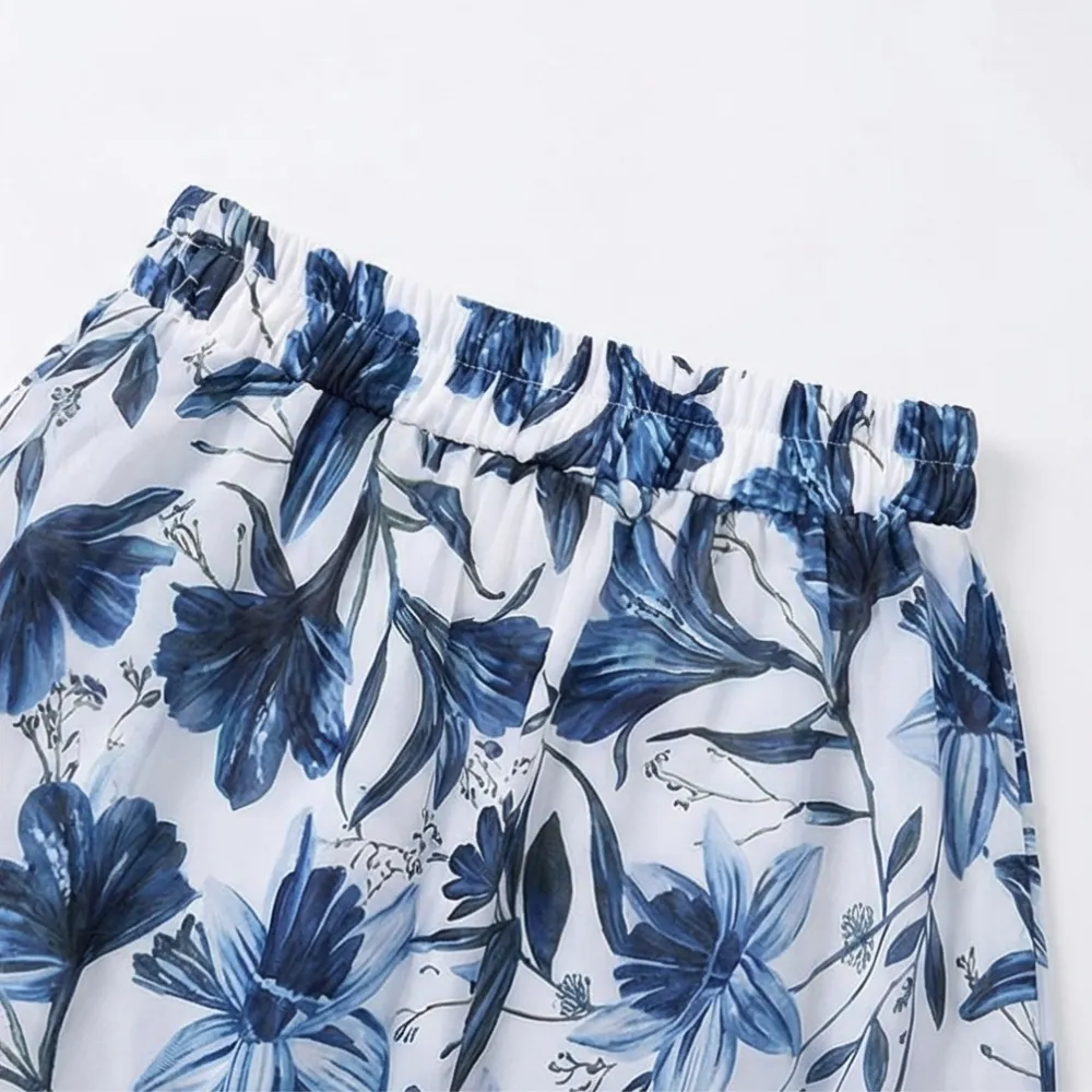 Floral Skirted Swimsuit Set