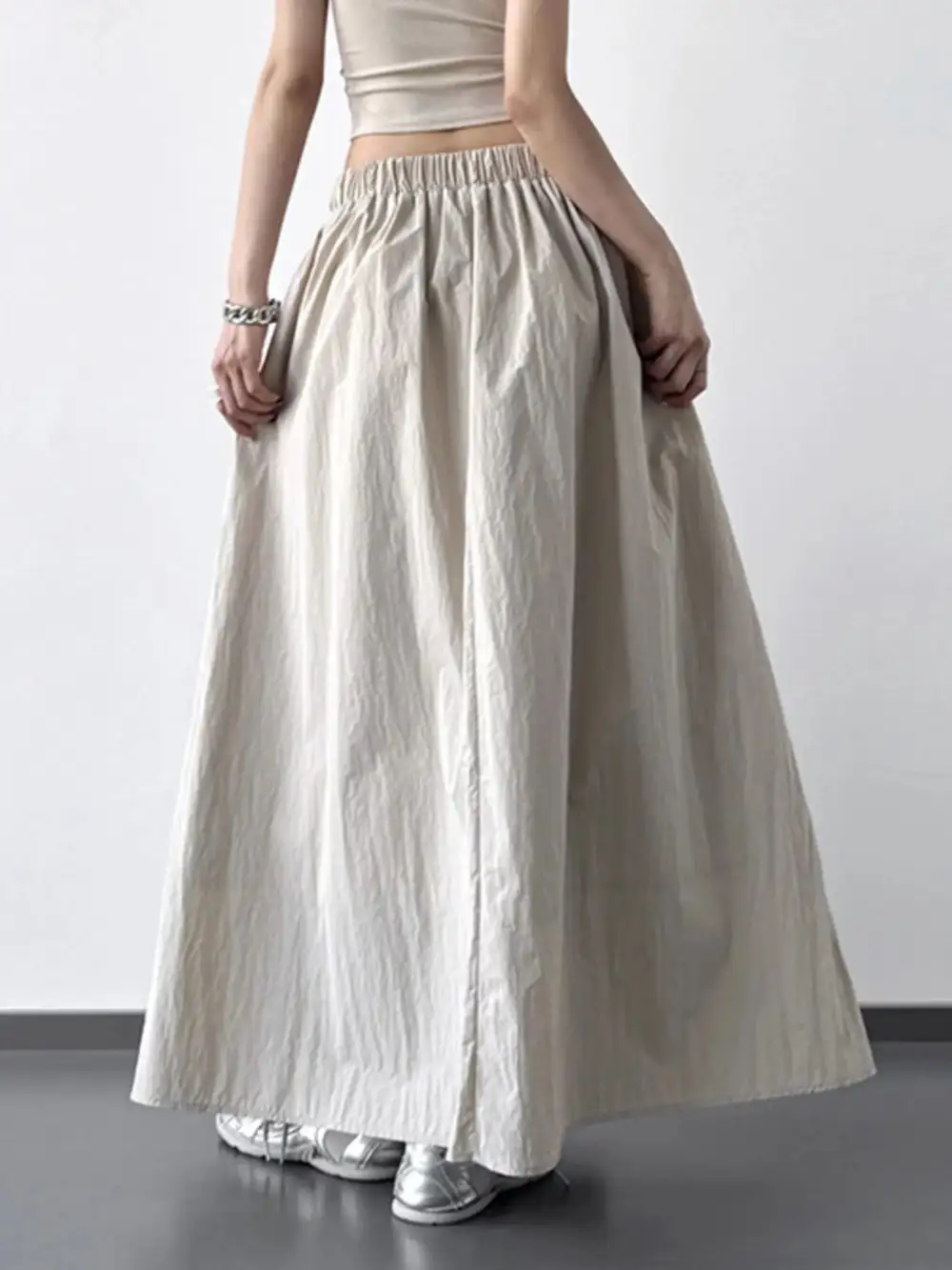 Tidy Pleated Ruched Skirt