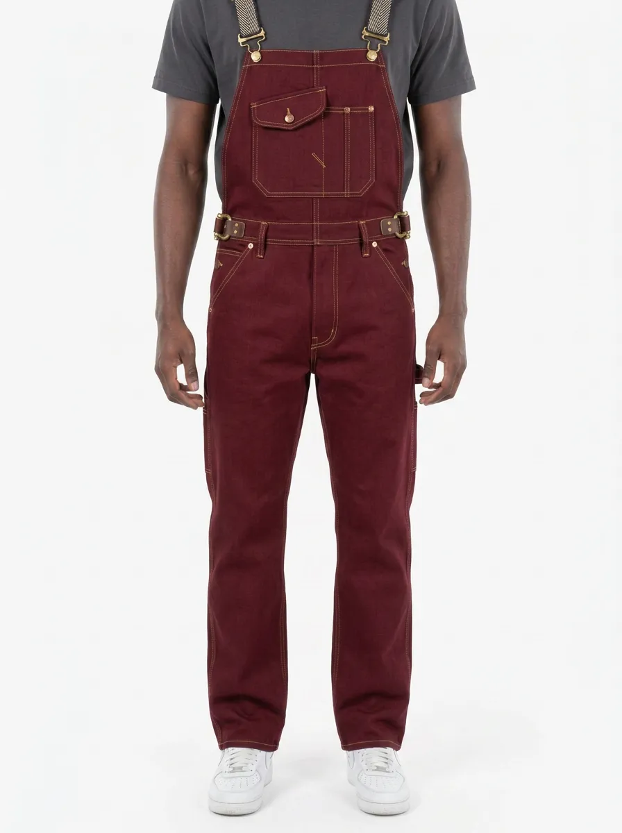 Men's Vintage Workwear Dark Denim Bib Overalls