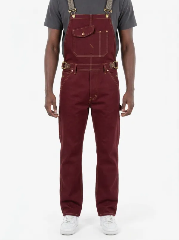 Men's Vintage Workwear Dark Denim Bib Overalls