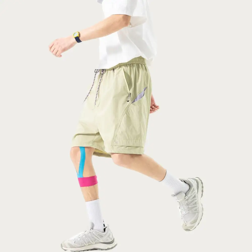 Refined Drawstring Side-Pocket Lightweight Men's Athletic Shorts