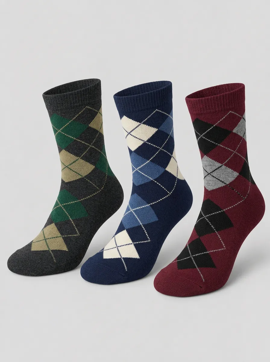 Men's Argyle Socks 3-Pack