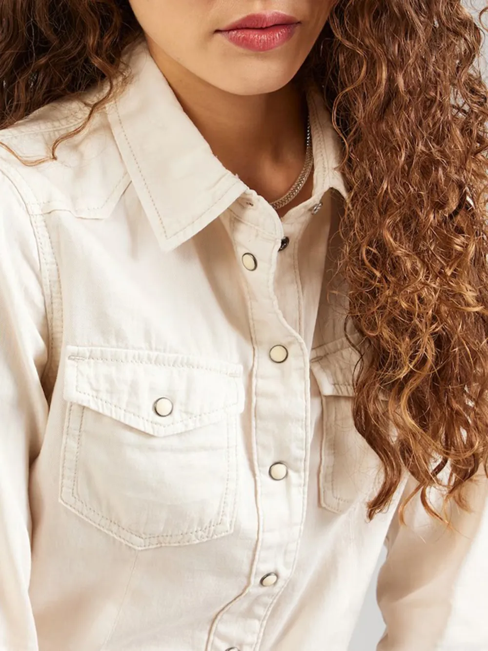 Breast Pocket Casual Style Blouse
