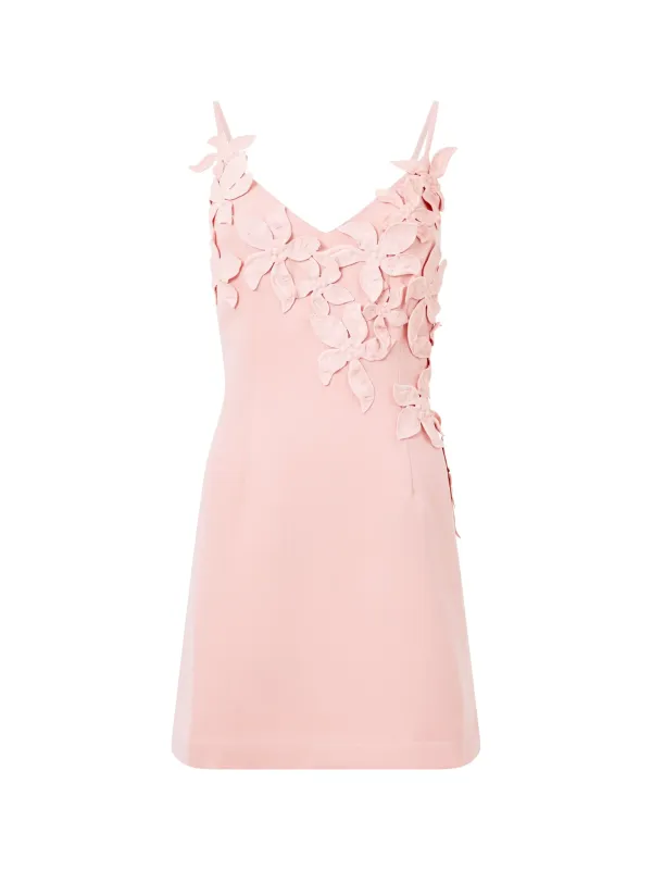 Charming Sexy Mini 3D Floral Dress