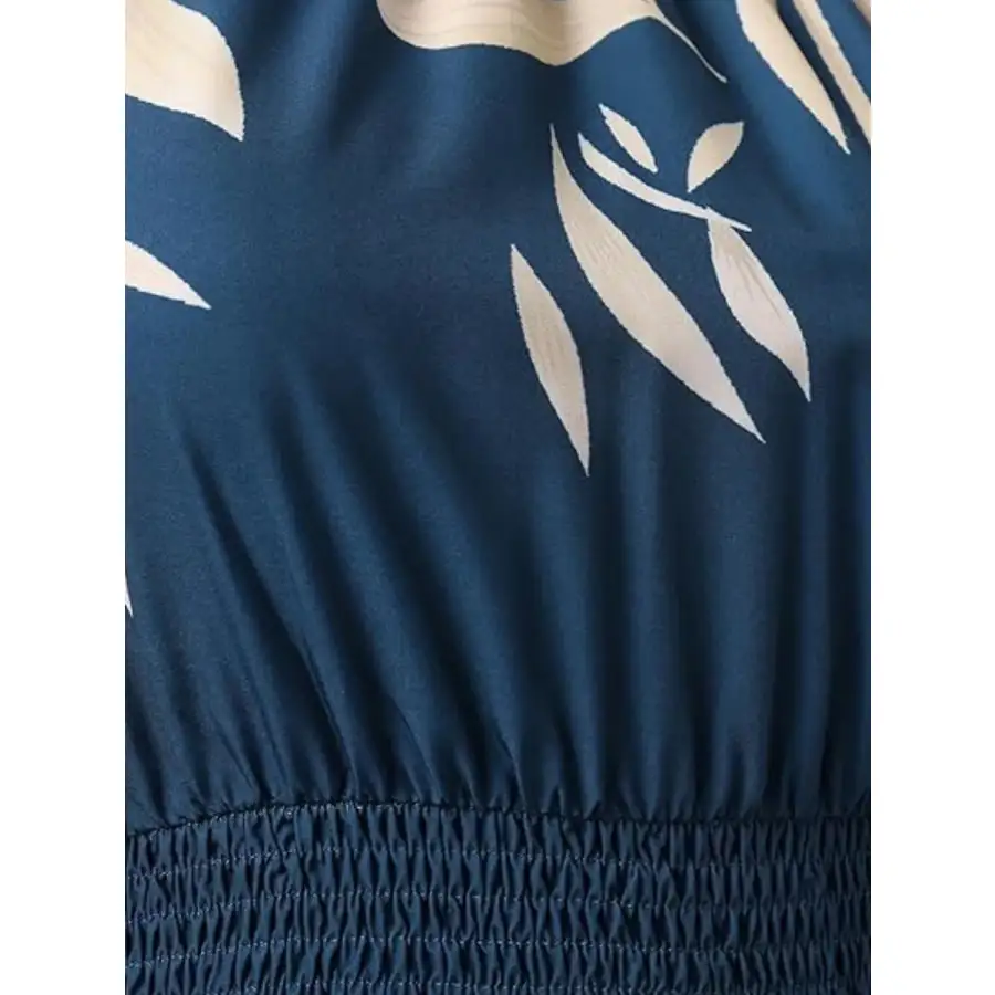 Paisley Print Halter Neck Mini Dress