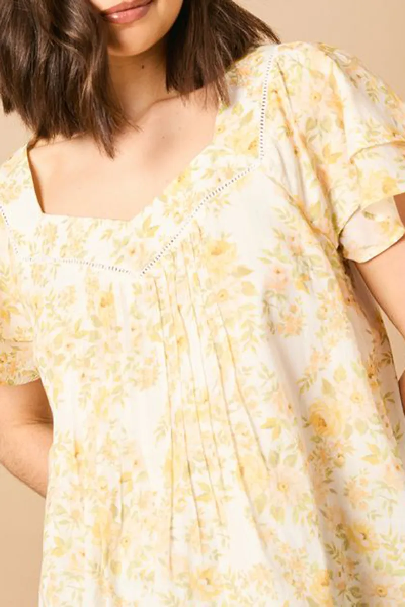 Casual Style Multi Ruffle Sleeve Top
