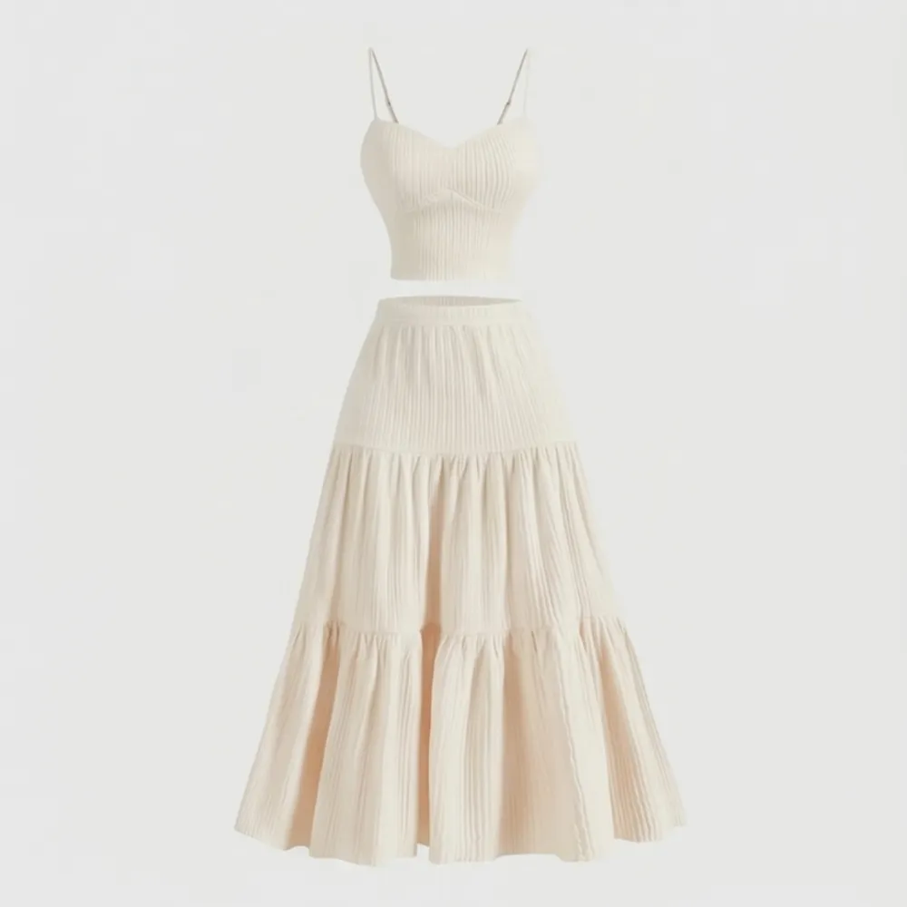 Tiered Maxi Skirt Set